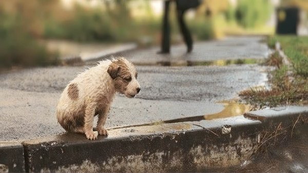 Бездомные животные на улице