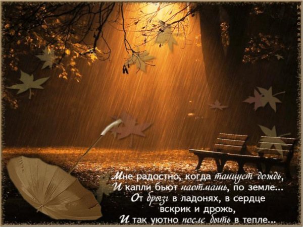 Добрый вечер красивые стихи осенние