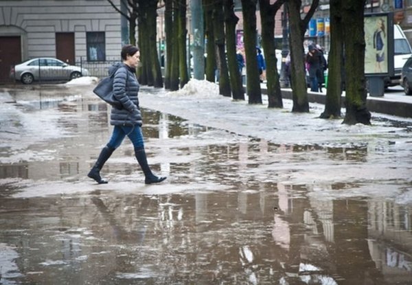 Лужи в Москве