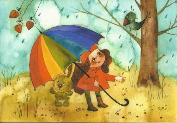 Виктория Кирдий рисунки осень