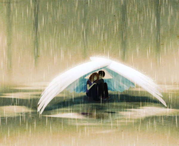 Ангел под дождем