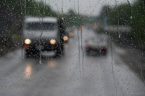 Дорога дождь