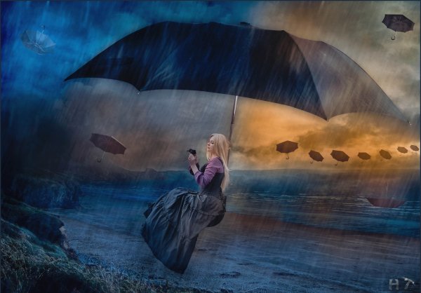 Зонтики сюрреализм