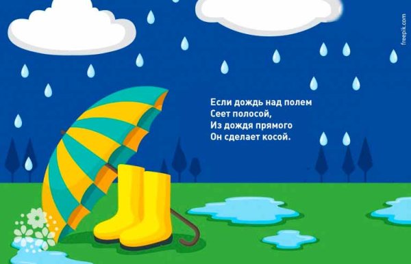 Загадки про дождь для детей