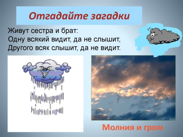 Загадки о грозе