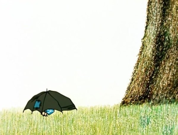 Пятачок из Винни пуха с зонтиком