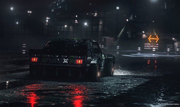 Машина под дождем