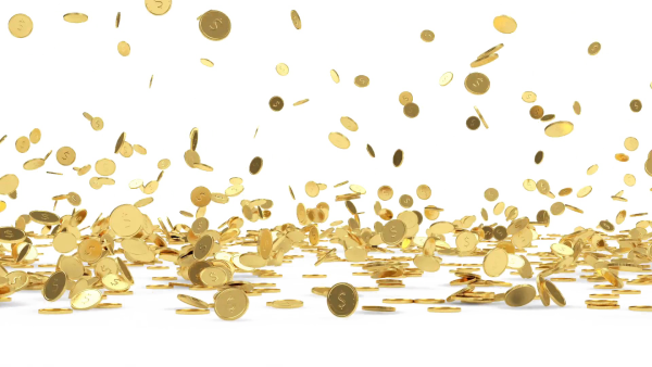 Дождь из золотых монет