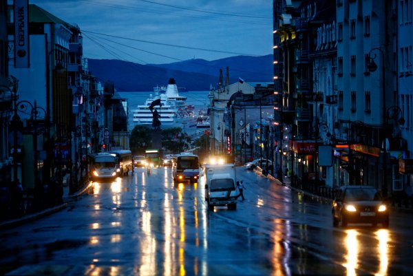 Ночные улицы Владивостока