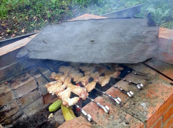 Шашлыки в дождь не помеха