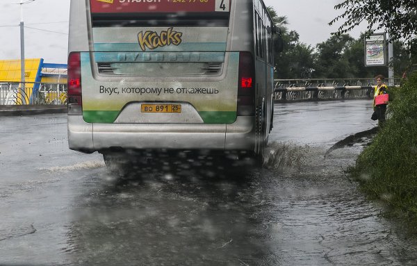 Ветер и дождь во Владивостоке