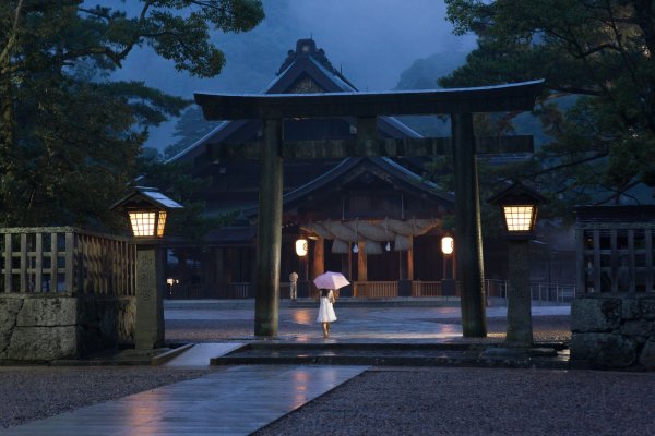 Лес префектуры Симанэ в Японии