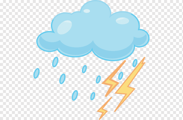 Облачко с дождем без фона