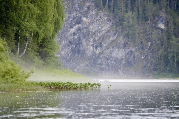 Дождь на реке