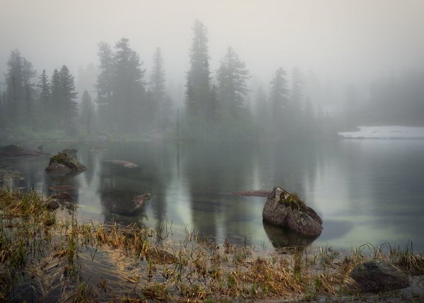 Туманное озеро Ергаки