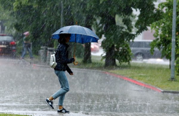 Сильный ветер и дождь