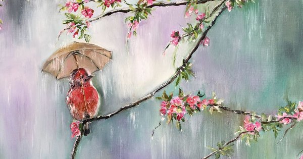 Афанасий Афанасьевич Фет весенний дождь рисунок