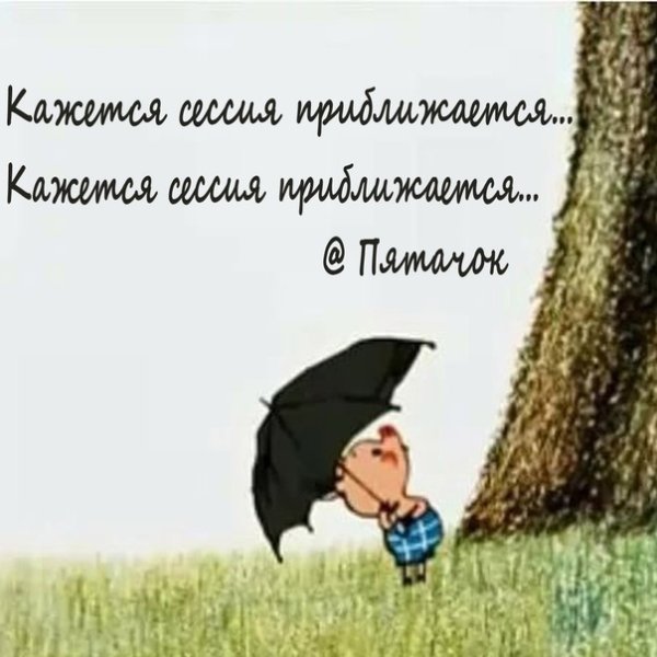 Пятачок кажется дождь начинается