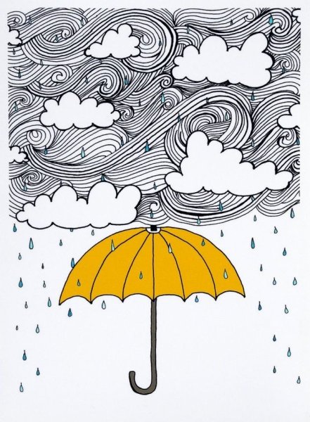 Зонтик для срисовки