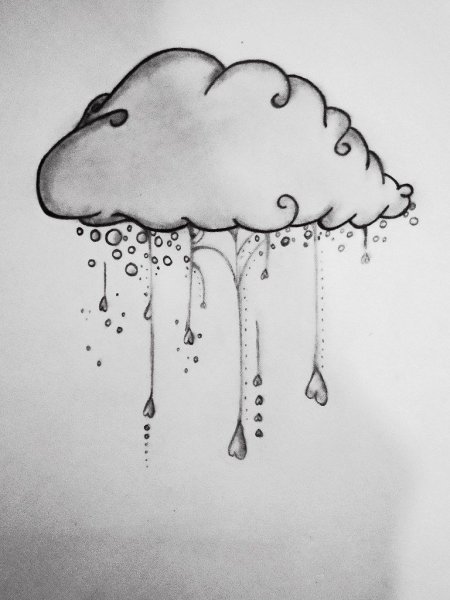 Рисунки дождя для срисовки