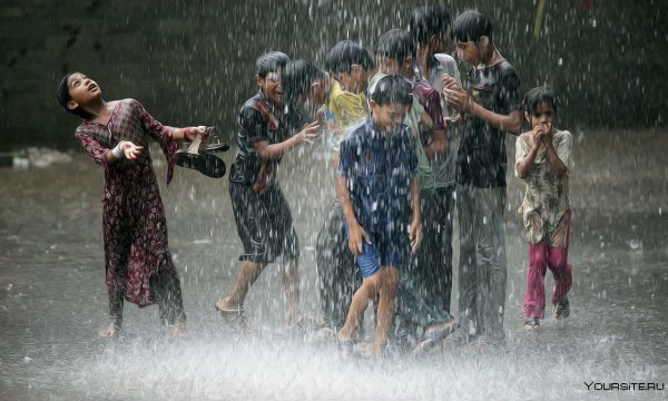 Промокла под дождем