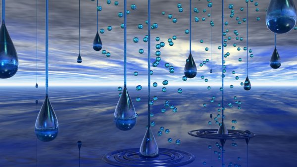 Фотообои капли воды