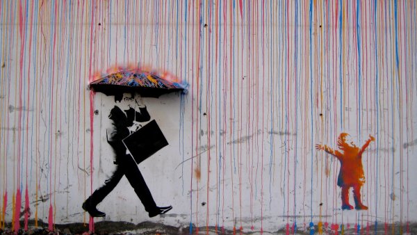 Home Sweet Home Banksy Постер