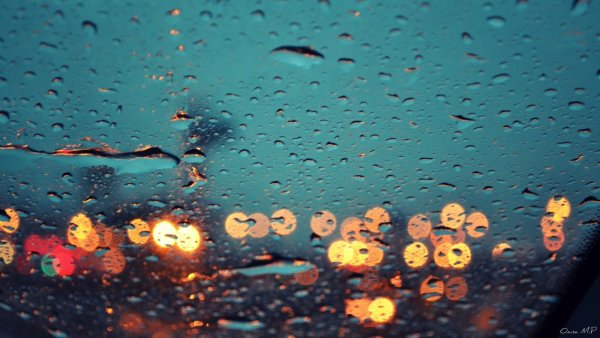 Капли на стекле обои