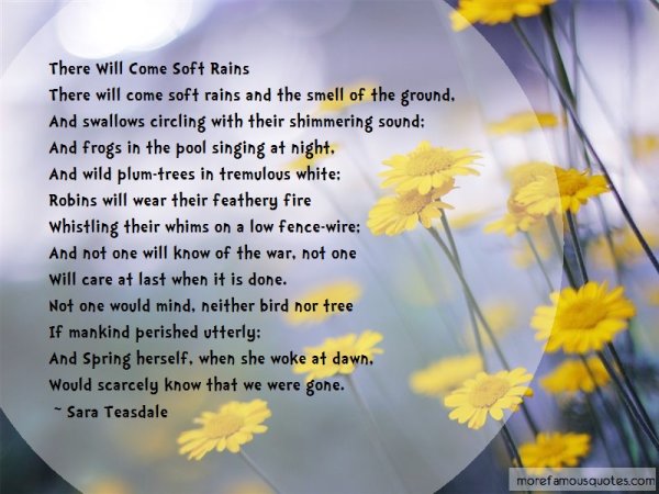 Сара Тисдейл there will come Soft Rains