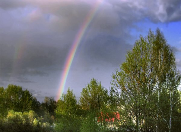 Весенний дождь и Радуга