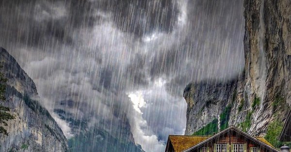 Дождь в горах