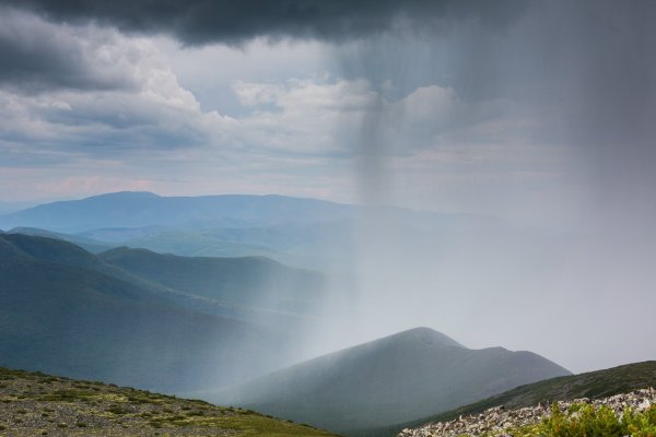 Ливень в горах
