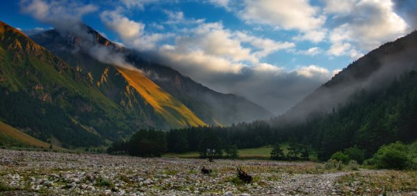 Горы после дождя