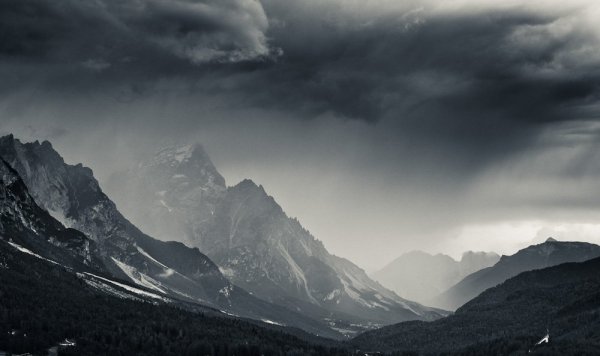 Дождь в горах