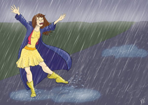 Ливень карикатура