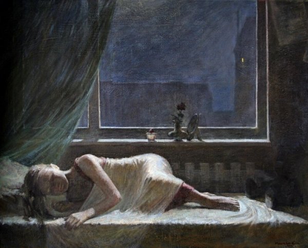 Человек у окна картина