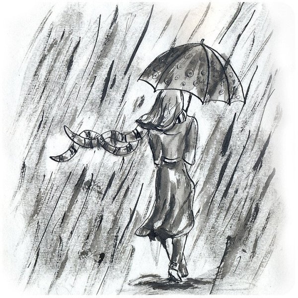 Дождь рисунок