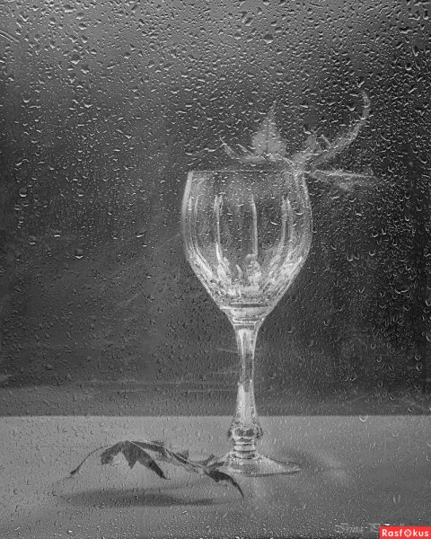 Дождь бокал