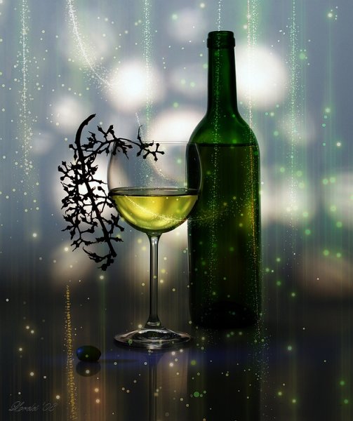 Дождь бокал