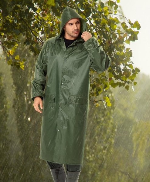 Плащ Форест синий влагозащитный