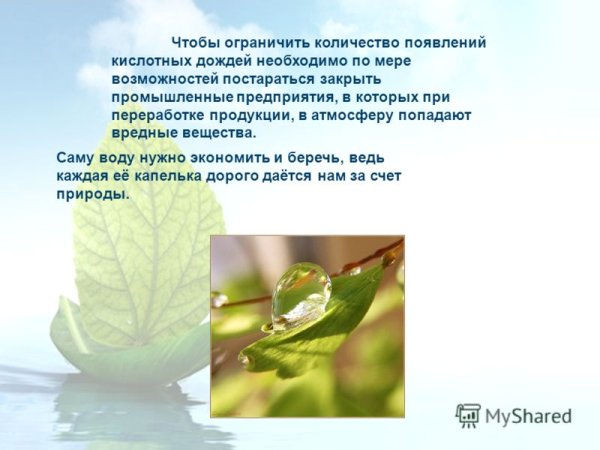 Кислотные дожди презентация