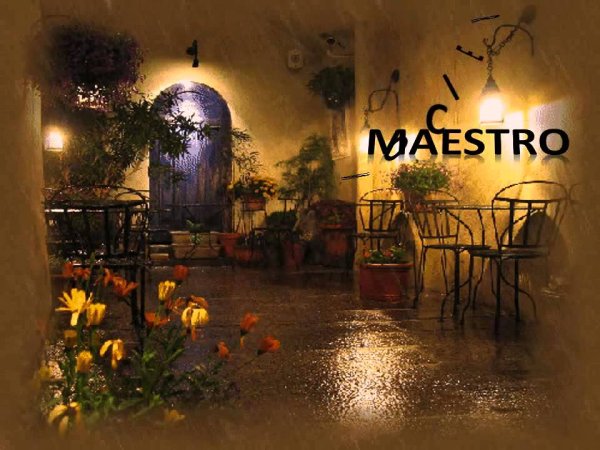 Уютное кафе осенью