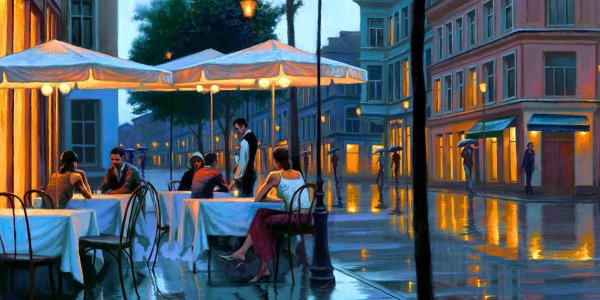 Алексей Бутырский картины Вечерний Париж