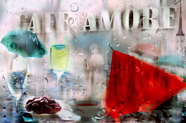 Кафе дождливое HD