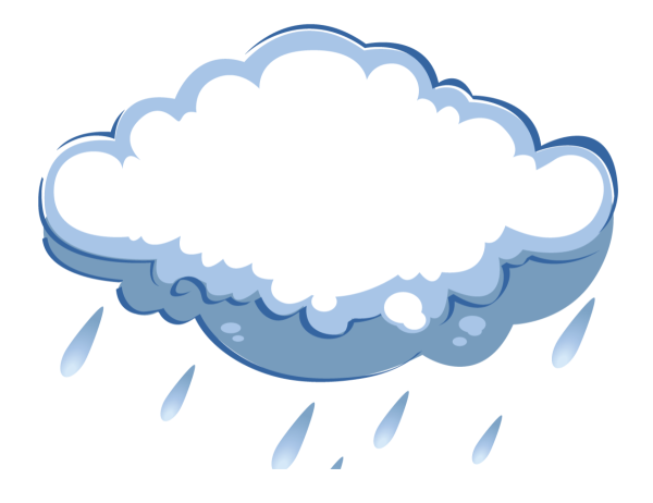 Тучка на прозрачном фоне