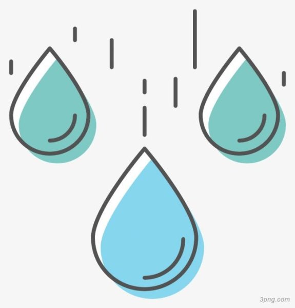 Капля дождя нарисованное