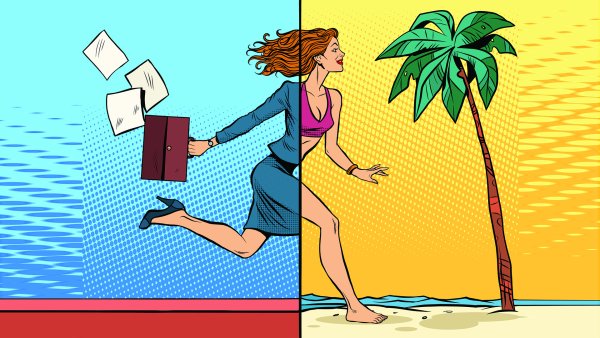 Отпуск иллюстрация