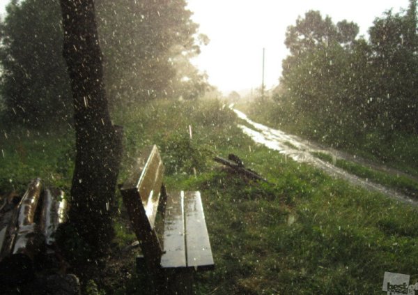 Дождь в деревне