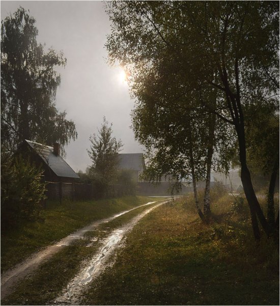 Дождь в деревне