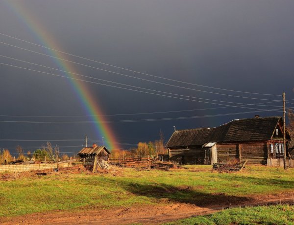 Гроза в деревне